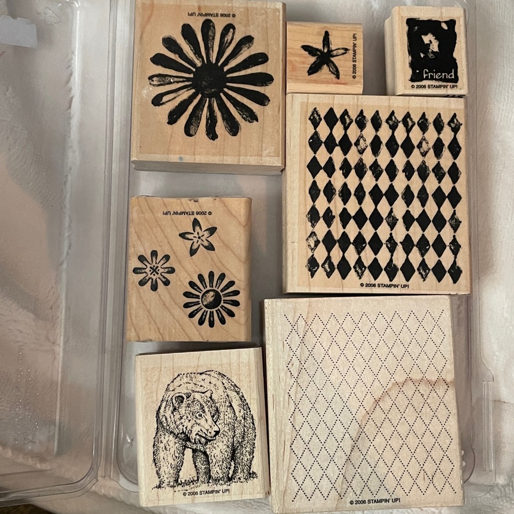 Stampin' Up! Wooden Stamp Set “Looks Like Dpring”